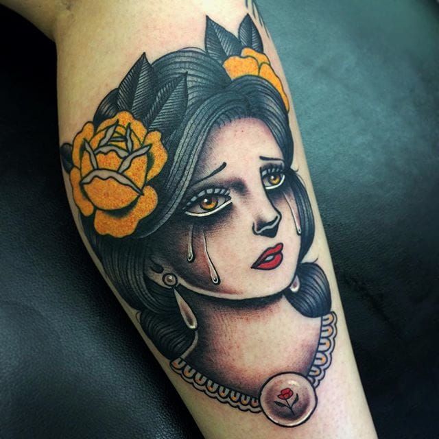 Tattoo uploaded by Xavier  Sad girl tattoo by wolfspit on Instagram  blackwork sad sadgirl sadgirlclub subculture wolfspit  Tattoodo