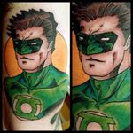 Green Lantern Tattoo by Steve Rieck #GreenLantern #GreenLanternTattoo #DCComics #DCTattoos #ComicTattoos #SuperheroTattoos #Superhero #SteveRieck