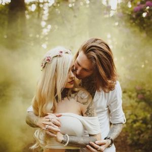 Jodie and Shane – Photo by Motiejus Salkauskas. #tattooedcouple #beautiful #tattooedmen #tattooedwomen #engagement #couple #shoot #tattoophotography #lovers #love