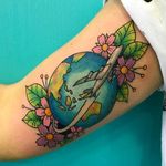 Earth tattoo by @raydos7 #earth #earthtattoo #climatechange #planetearth