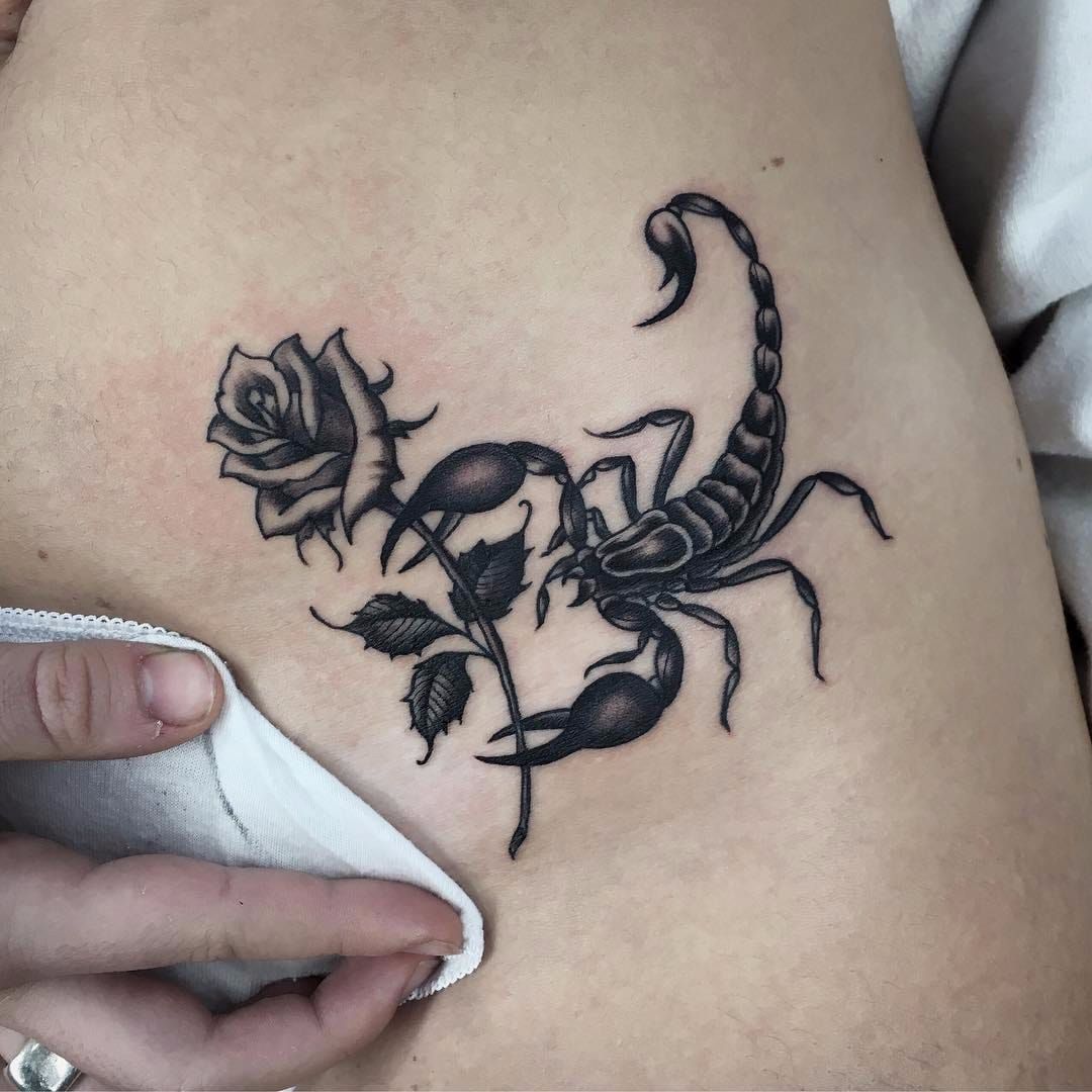 Traditional scorpion by Dorothy The  Blue Heron Tattoo  Facebook