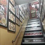 The steps leading to Red Rocket Tattoo (IG—redrockettattoo). #NYCtattooshops #RedRocketTattoo