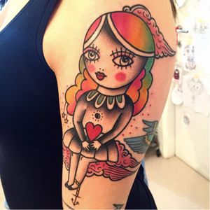 Pop Surrealistic Doll Tattoo #AmandaToy