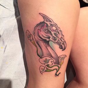 Thestral Tattoo by Mike Groves #thestral #harrypotter #wizard #MikeGroves