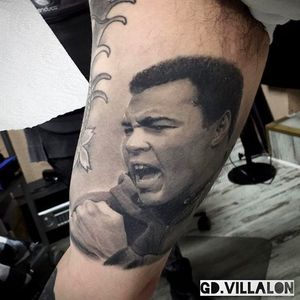 Muhammad Ali Tattoo by GD Villalon @GDVillalon #GDVillalon #MuhammadAli #MuhammadAliTattoo #CassiusMarcellusClay #CassiusClayTattoo #Tribute #GOAT #TheGreatest #Boxing #Champion