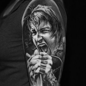 A tribute to the late Mitch Lucker of Suicide Silence.  (Via IG - lukalajoie) #music #portrait #lukalajoie #realism #suicidesilence #tribute