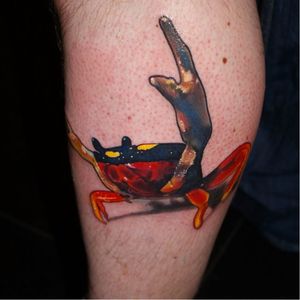 The Fat of the Land tattoo by Sandor #Sandor #TheProdigy #crab #realistic