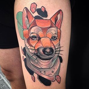 Tatuaje de zorro por Oash Rodriguez