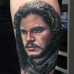 Jon Snow Tattoo by Evan Olin #Evanolin #jonsnowtattoo #gameofthronestattoo #winteriscoming