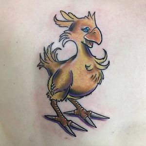 Chocobo tattoo by Corey. #ff #ff7 #chocobo #bird #videogame