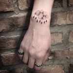 Dotwork tattoo by Kim HeyMin. #KimHeyMin #dotwork #fine #pointillism #raincloud #rain #cloud