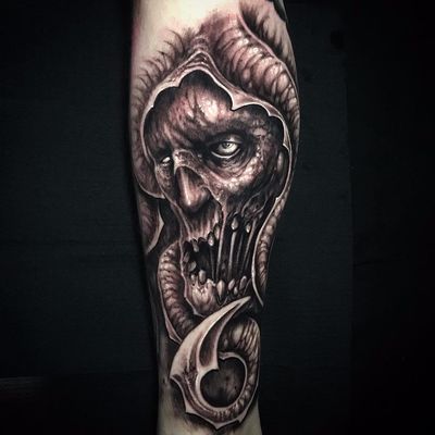 sexy zombie tattoo design