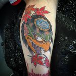 A vicious kappa by Rory Pickersgill (IG—rory_pickersgill_tattoo). #Irezumi #kappa #Japanese #RoryPickersgill #traditional