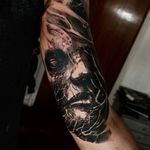 Zombie Tattoo by Matias Felipe #zombie #darkart #darkink #darkartist #blackwork #blackandgrey #MatiasFelipe