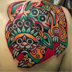 Vibrant Tattoo by K Lee @KTattooing #KLee #KTattooing #Neotraditional #Traditional #Seoul #Korea #vibrant