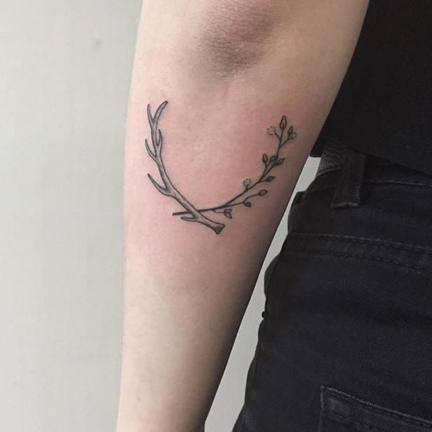 23 Deer Antler Tattoos Designs And Stencils  ClipArt Best  ClipArt Best