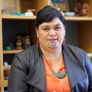 Photo of New Zealand MP and tattooed Maori woman, Nanaia Mahuta.  #culturalpreservation #facialtattoos #Maori  #NanaiaMahuta #TaMoko
