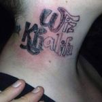 Funny Tattoos: Wiz Khalifa homage #funnytattoos #fail #wizkhalifa #music