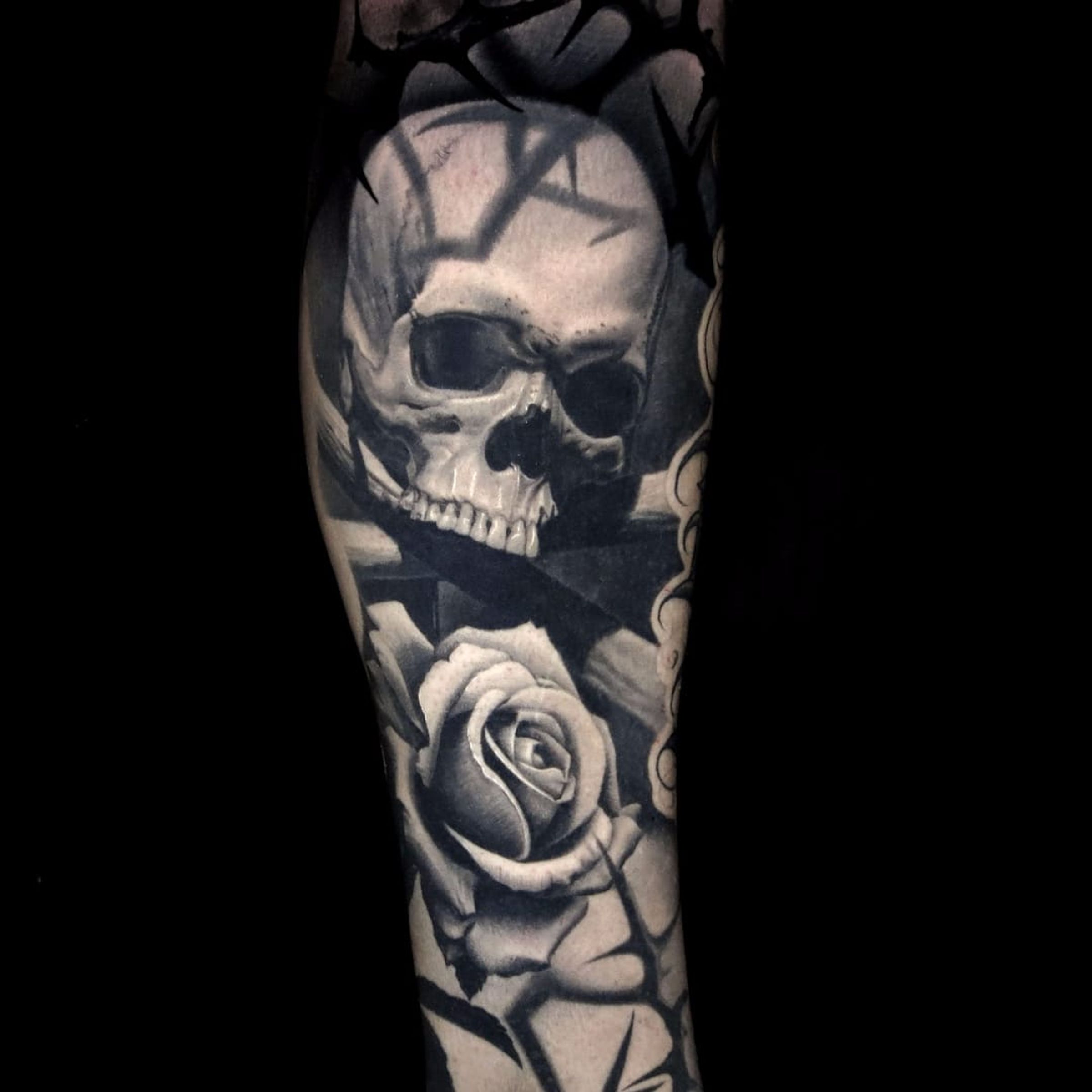 Tattoo uploaded by Tattoodo • Death and roses by Nikko Hurtado # ...
