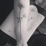 Minimalistic flower tattoo #flower #floral #minimalism #minimalistic #minimal #linework #blackwork #btattooing #blckwrk #stmarysink