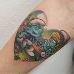 Fun smurf tattoo by Michela Bottin #MichelaBottin #geek #smurf