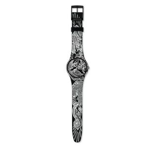 Swatch designed by Tin-Tin. #Swatch #TinTin #Watch #Fashion #TattooArtistCollaboration #Collaboration #Collab