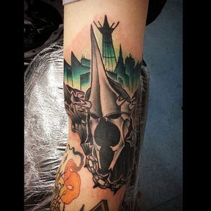 Witch King Tattoo by Ant Burns #witchking #witchkingofangmar #lordoftherings #jrrtolkien #middleearth #movies #AntBurns