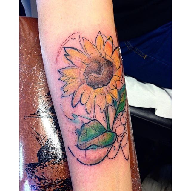 amazing abstract sunflower space galaxy planet start color awesome  design tattoo ink  Tattoos Planet tattoos Tattoo dublin