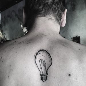 Tattoo by Gus Gribouille #GusGribouille #doodle #abstract #graphic #lightbulb