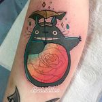 “My Neiggbor Totoro” tattoo by Beau Redman. #BeauRedman #popculture #Disney #childhood #film #studioghibli #totoro #myneighbortotoro