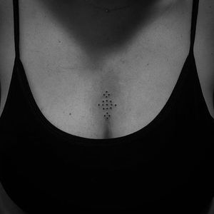 Dotwork tattoo by Om Kantor. #OmKantor #blackwork #sacredgeometry #handpoke #telaviv #dot #dotwork #minimalist