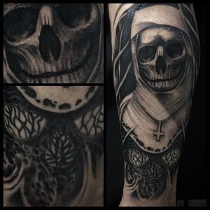 #freira #fromhell #caveira #skull #MarceloSmashKieling #MarceloSmashTattoo #pretoecinza #blackandgrey #realismo #TatuadoresDoBrasil #brasil