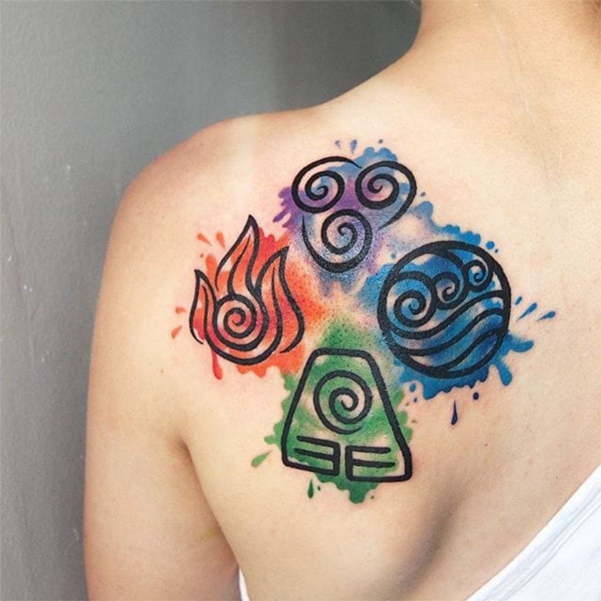 4 elements tattoo avatar