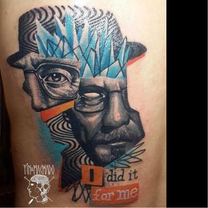 Breaking Bad tattoo by Tin Machado #TinMachado #graphic #breakingbad #collage