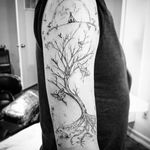 "Melancholia Tattoo" by Justine Serebrin (via IG-earthaltarstudio) #artist #tattooartist #spiritual #ceremony #readings #JustineSerebrin #EarthAltarStudio