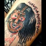 Mankind Tattoo by Andrew Crystal #mankind #mankindtattoo #mickfoley #mickfoleytattoo #wwe #wwetattoo #wrestling #wrestlingtattoo #AndrewCrystal