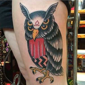 The owls are not what they seem. By Alice of the Dead (via IG -- aliceofthedead) #aliceofthedead #twinpeaks #twinpeakstattoo