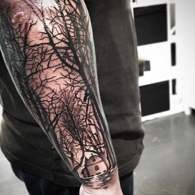 Scary tree by Raf of Ethno Tattoo  Tattoo ideen Natur tattoos  Beeindruckende tattoos