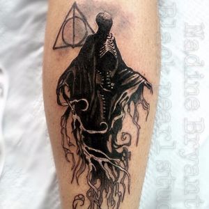 Dementor Tattoo by Nadine Bryant #Dementor #DementorTattoo #HarryPotterTattoos #HaryPotterTattoo #HarryPotterInk #NadineBryant