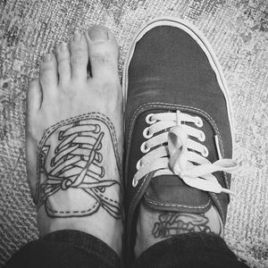 This guy's taking his love of Vans to an extreme level (via IG -- mattysxe) #vans #sneaker #foottattoo