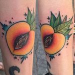 Peach tattoo by Jdawg Graves. #peach #fruit