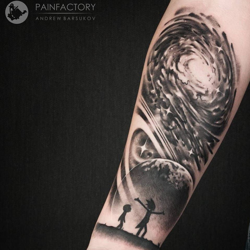 Discover 81 space tattoos black and white latest  thtantai2