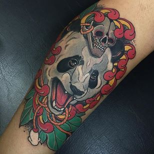 Tatuaje de panda por Alejandro Lopez