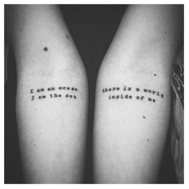 Song Lyric Tattoos and Ideas