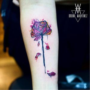 #BrunaMartinez #brasil #brazil #brazilianartist #TatuadorasDoBrasil #aquarela #watercolor #sketch #flor #flower #rose #rosa #botanica #botanical
