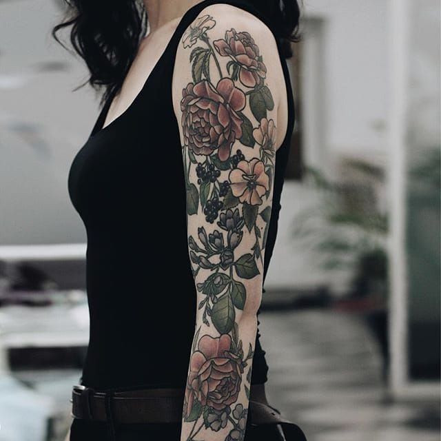 11 Female Flower Sleeve Tattoo Ideas That Will Blow Your Mind  alexie