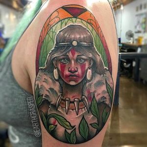 Ethnic Girl Tattoo by Jonathan Penchoff @Earthgrasper #Earthgrasper #JonathanPenchoff #Neotraditional #Girl #Ethnic