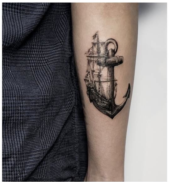 70 Traditional Anchor Tattoo Designs For Men  Vintage Ideas  Traditional anchor  tattoo Tattoo designs men Anchor tattoo design