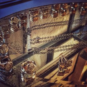 Cufflinks, signets, and necklaces by Digby and Iona (via IG-digbyandiona) #jeweler #jewelry #digbyandiona #oneofakind #diamonds #AaronRuff