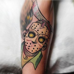 Tatuaje de Jason Voorhees por Thom Bulman